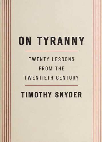Bìa sách On Tyranny