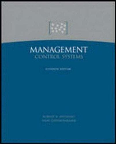 Bìa sách Management control systems