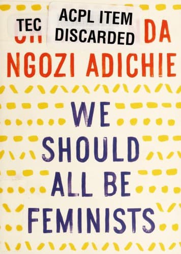 Bìa sách We Should All Be Feminists