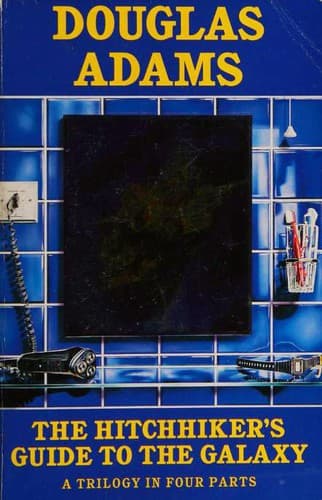 Bìa sách Novels (Hitch Hiker's Guide to the Galaxy / Restaurant at the End of the Universe / Life, the Universe and Everything / So Long, and Thanks for All the Fish)