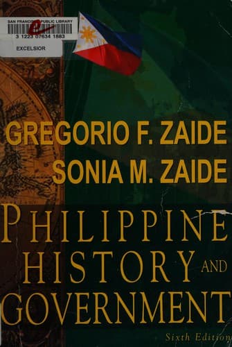 Bìa sách Philippine history and government