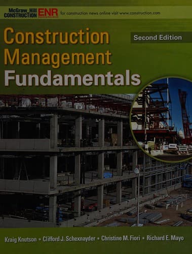 Bìa sách Construction management fundamentals