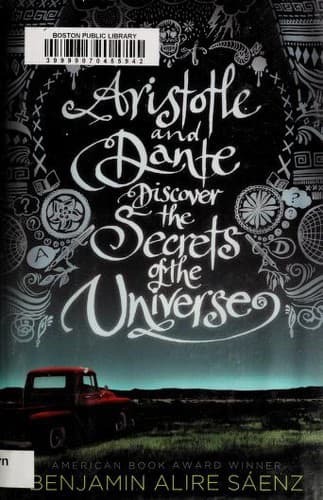 Bìa sách Aristotle and Dante discover the secrets of the universe