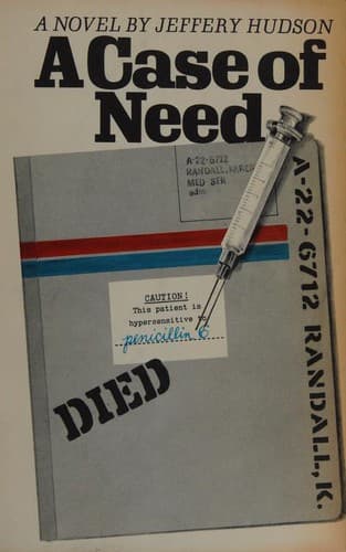 Bìa sách A Case of Need