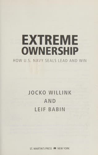 Bìa sách Extreme ownership