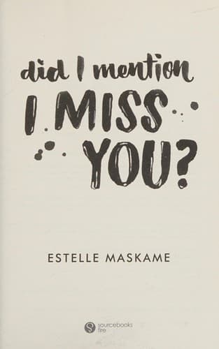 Bìa sách Did I Mention I Miss You?