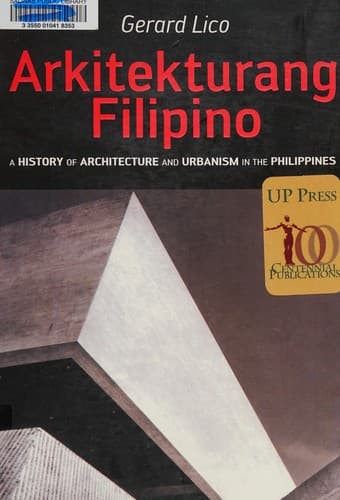 Bìa sách Arkitekturang Filipino