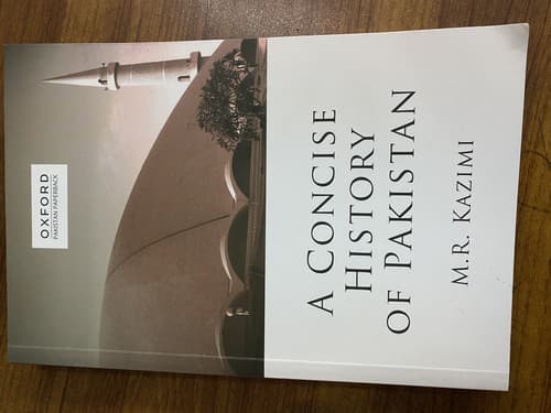 Bìa sách A concise history of Pakistan