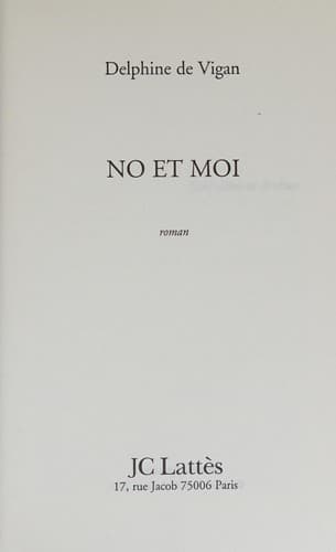 Bìa sách No et moi