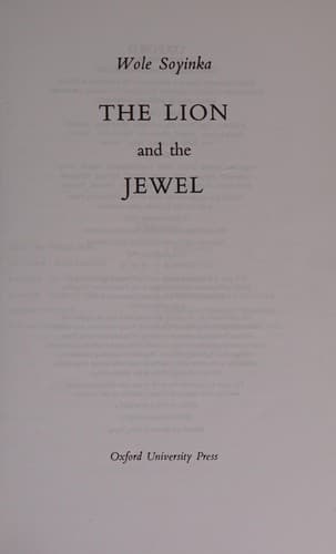 Bìa sách The Lion and the Jewel