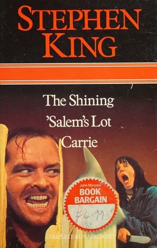 Bìa sách Novels (Carrie / Salem's Lot / Shining)