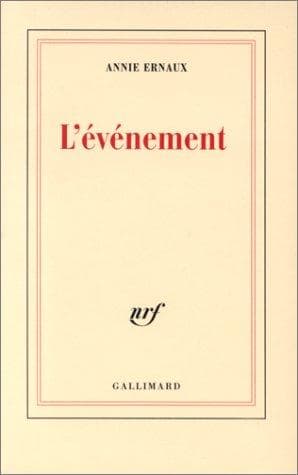 Bìa sách L'événement