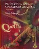 Bìa sách Production and operations analysis