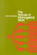 Bìa sách The nature of managerial work