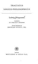 Bìa sách Tractatus logico-philosophicus
