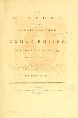 Bìa sách History of the Decline and Fall of the Roman Empire Complete and Unabridged