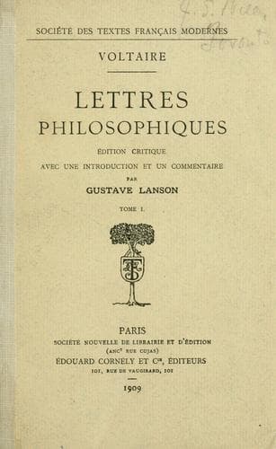 Bìa sách Lettres philosophiques