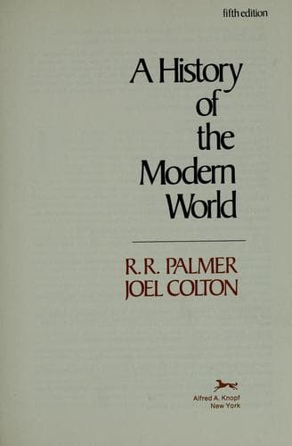 Bìa sách A history of the modern world