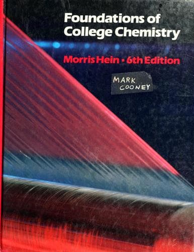 Bìa sách Foundations of college chemistry
