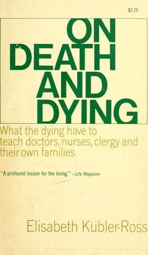 Bìa sách On death and dying