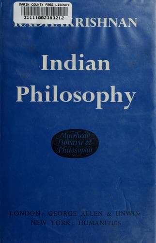 Bìa sách Indian philosophy