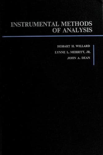 Bìa sách Instrumental methods of analysis
