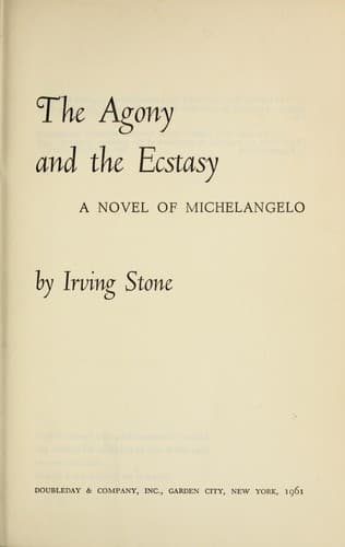 Bìa sách The Agony and the Ecstasy