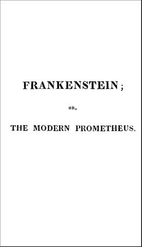 Bìa sách Mary Shelley's Frankenstein; or, the Modern Prometheus (1818 text)