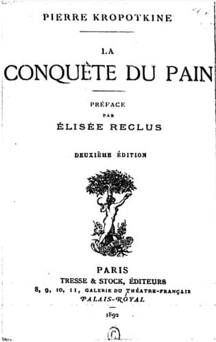 Bìa sách La conquête du pain