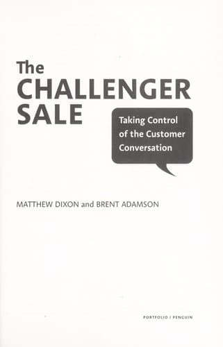 Bìa sách The challenger sale