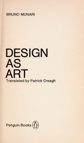 Bìa sách Design as art