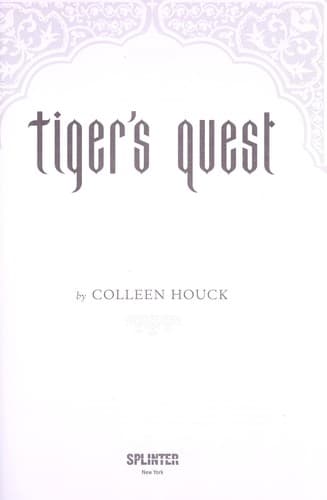 Bìa sách Tiger's Quest (Tiger's Curse #2)