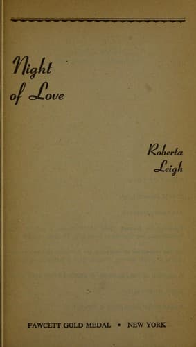 Bìa sách Night of Love