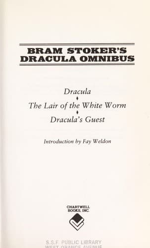 Bìa sách Bram Stoker's Dracula omnibus