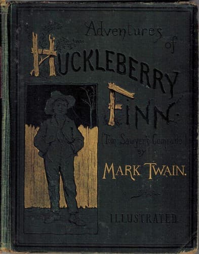Bìa sách Adventures of Huckleberry Finn