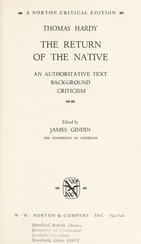 Bìa sách The Return of the Native