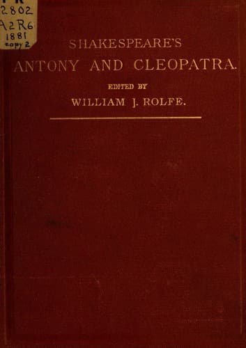 Bìa sách Antony and Cleopatra