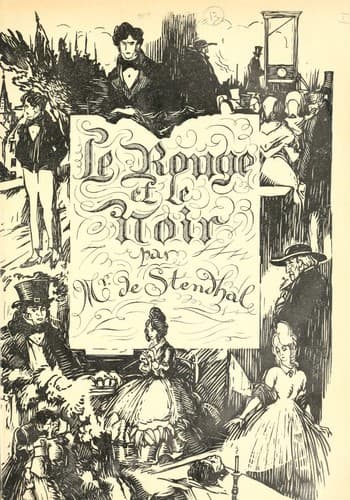 Bìa sách Le rouge et le noir