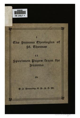 Bìa sách Summa Theologica