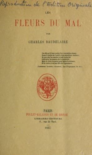 Bìa sách Les fleurs du mal