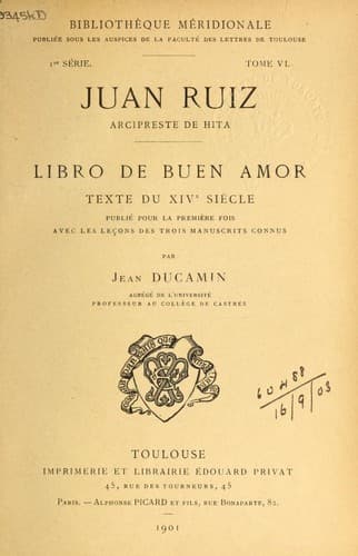 Bìa sách Libro de buen amor