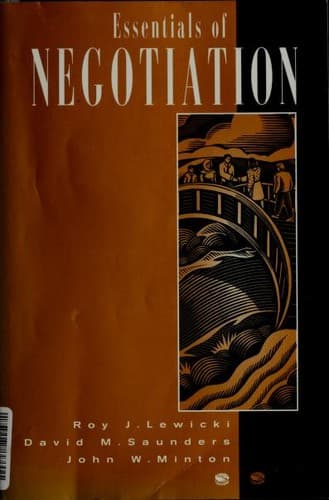 Bìa sách Essentials of Negotiation
