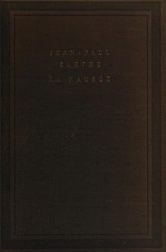 Bìa sách La nausée