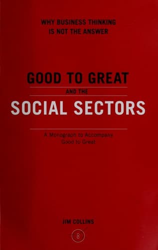 Bìa sách Good to great and the social sectors
