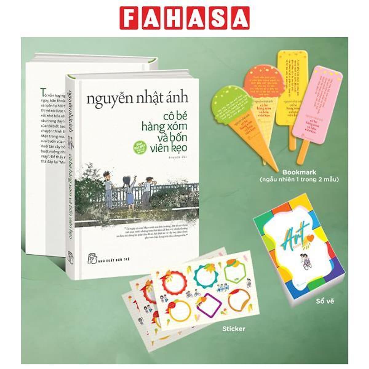 Bìa sách Nguyễn Nhật Ánh - Cô Bé Hàng Xóm Và Bốn Viên Kẹo