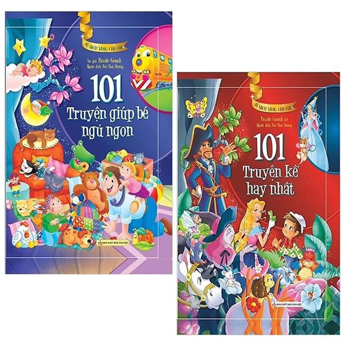 Bìa sách Combo 2 Cuốn 101 Truyện Kể Hay Nhất + Giúp Bé Ngủ Ngon - Tủ Sách Vàng Dành Cho Con