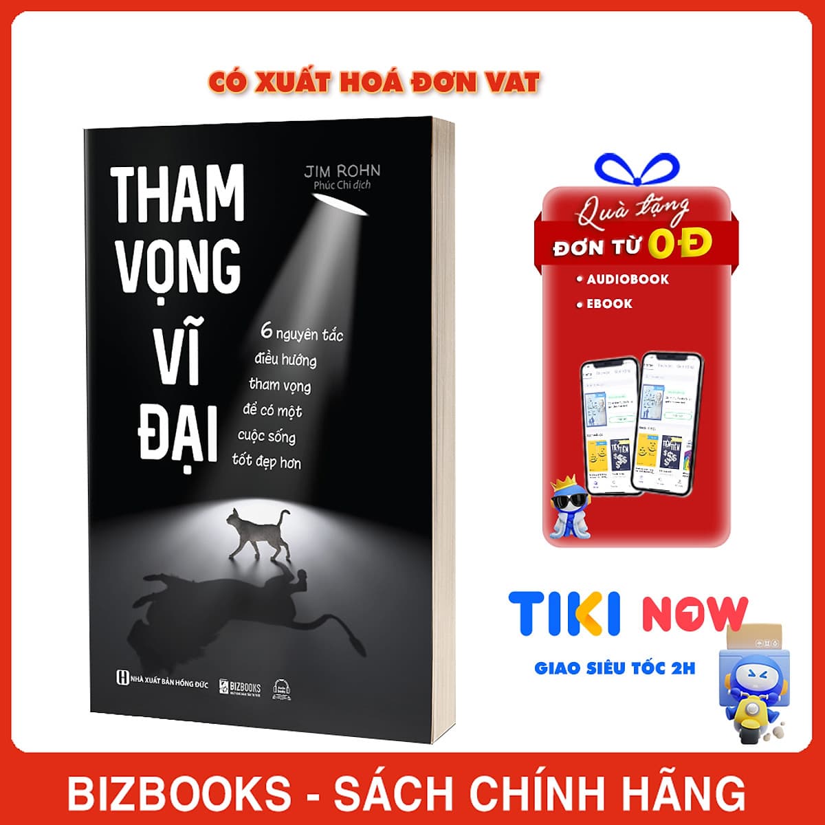 Bìa sách Tham Vọng Vĩ Đại - 6 Nguyên Tắc Điều Hướng Tham Vọng Để Có Một Cuộc Sống Tốt Đẹp Hơn