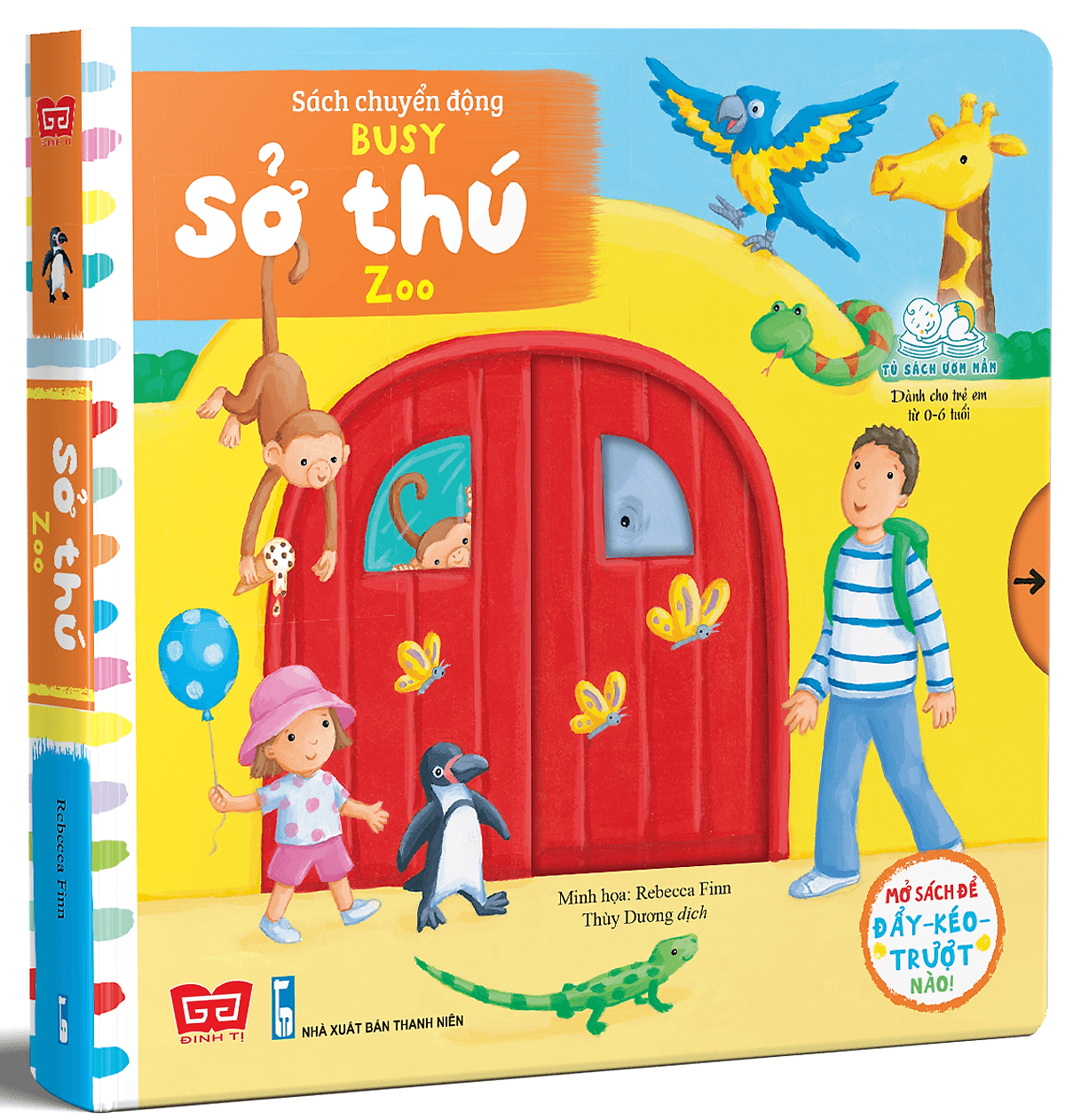 Bìa sách Tương Tác - Sách Chuyển Động - Busy - Zoo - Sở Thú