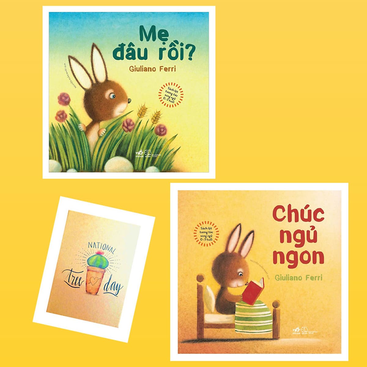 Bìa sách Combo Sách Lật Tương Tác Song Ngữ 0-3 Tuổi: Mẹ Đâu Rồi? và Chúc Ngủ Ngon ( Tặng Kèm Sổ Tay Xương Rồng)