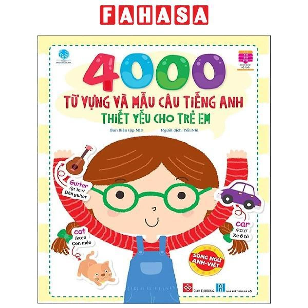 Bìa sách 4000 Từ Vựng Và Mẫu Câu Tiếng Anh Thiết Yếu Cho Trẻ Em